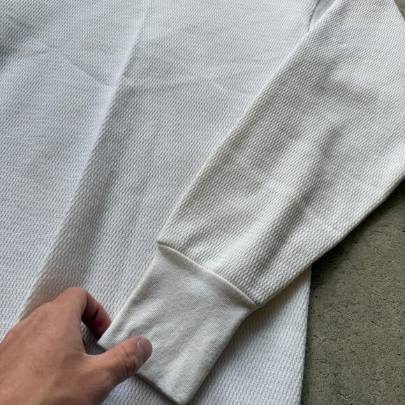Men's Vintage 90's Forester White Thermal Long John's Waffle Knit Shirt Sz Large - Picture 7 of 7